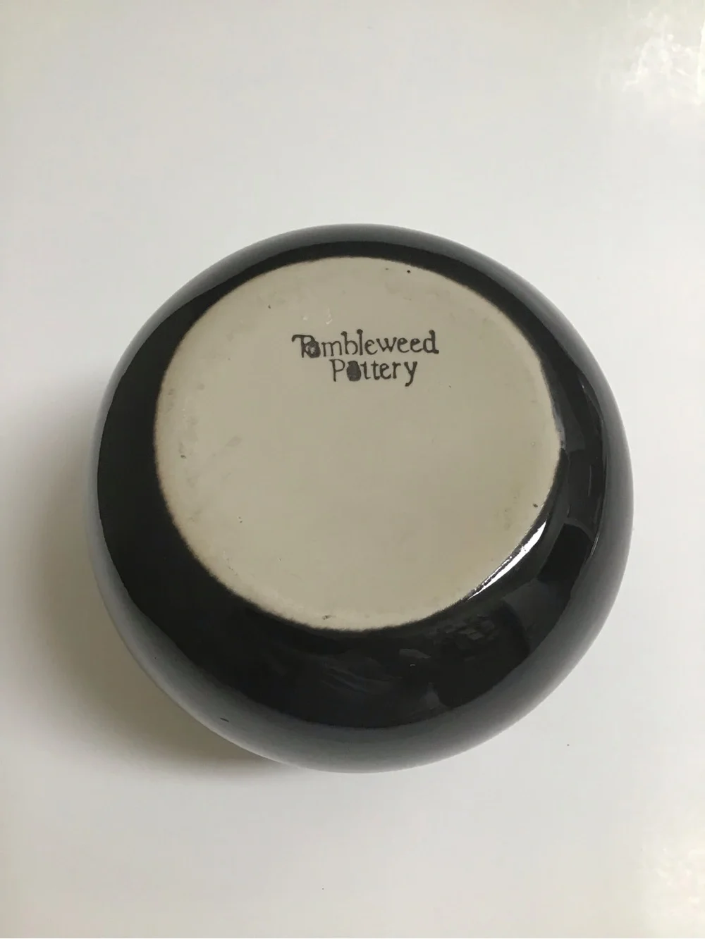Tumbleweed Pottery Harley Fund Cobalt Blue Glaze Stoneware Jar Cork Top NC USA